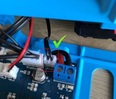 Assembly Debug - Top button connector