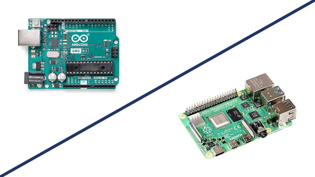 Two devices: raspberry pi 4 and an arduino board